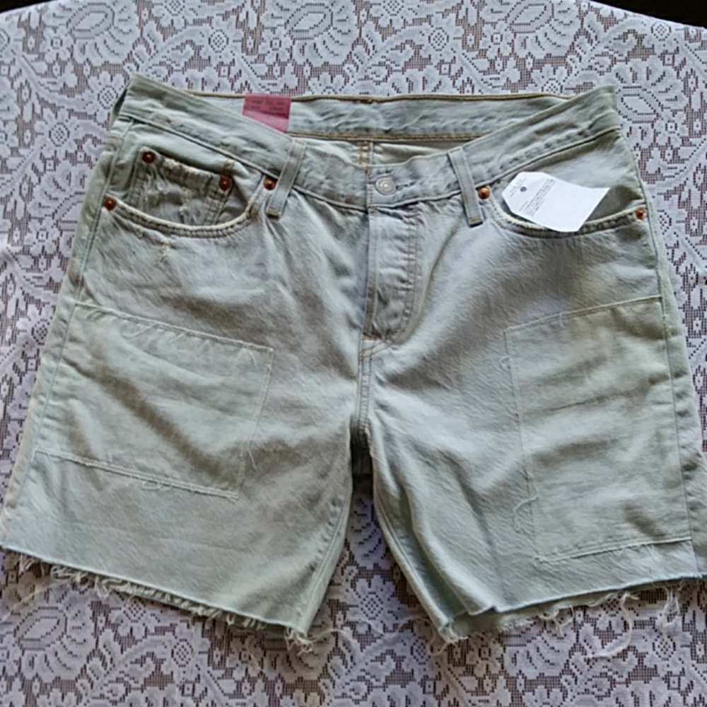 Levi 501 Custom Frayed Shorts Sz 28